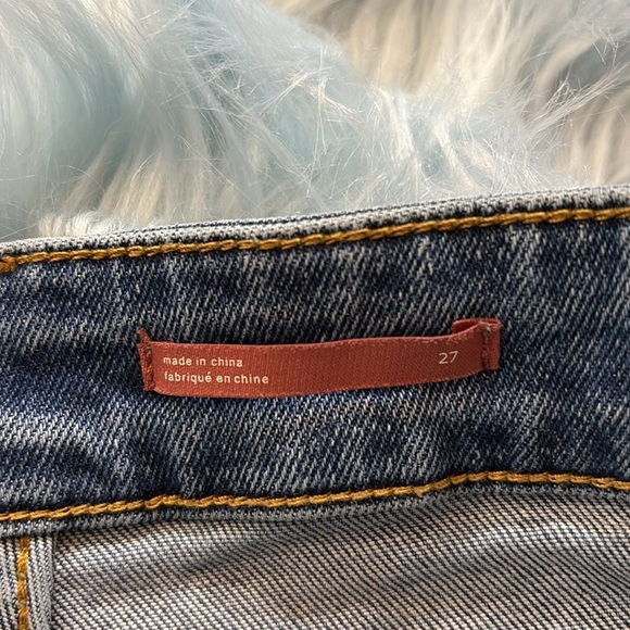 Anthropologie Pilcro High Rise Cigarette Raw Hem Distressed Jeans sz 27 - Picture 8 of 11